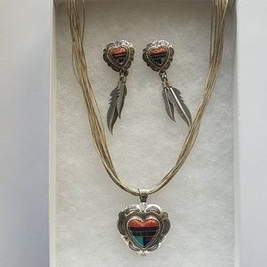 Mulitcolor Necklace & Earring Set
